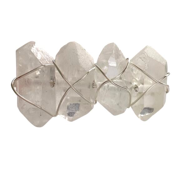 Kinsley Armelle Devi Collection Silver Quartz Bracelet - Picture 3 of 16